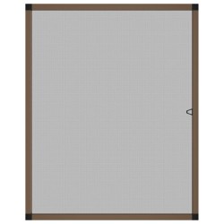 Moustiquaire pour fenêtres Marron 100x120 cm 