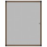 Moustiquaire pour fenêtres Marron 100x120 cm 