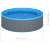 Piscine à éclaboussures 350x90 cm Gris 