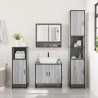 Ensemble de meubles de salle de bain 4 pcs sonoma gris 