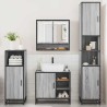 Ensemble de meubles de salle de bain 4 pcs sonoma gris 