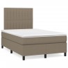 Sommier à lattes de lit avec matelas taupe 120x190 cm tissu 