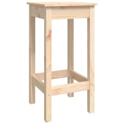 Ensemble de bar 7 pcs Bois de pin massif 