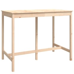 Ensemble de bar 7 pcs Bois de pin massif 