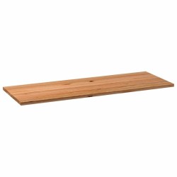 Dessus de table marron clair bois chêne massif rectangulaire 