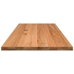 Dessus de table marron clair bois chêne massif rectangulaire 