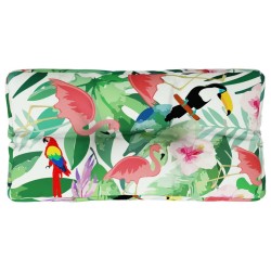Coussin de palette multicolore 70x40x12 cm tissu 