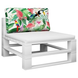 Coussin de palette multicolore 70x40x12 cm tissu 