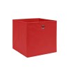 Boîtes de rangement 4 pcs Tissu intissé 28x28x28 cm Rouge 