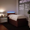 Sommier à lattes de lit avec matelas Rose 90x190 cm Velours 