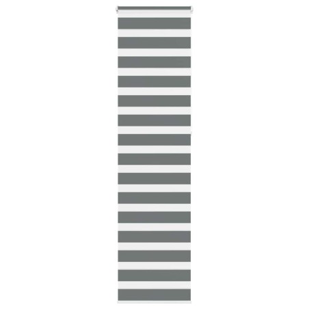 Store zèbre gris foncé largeur du tissu 50,9 cm polyester 