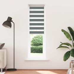 Store zèbre gris foncé largeur du tissu 50,9 cm polyester 