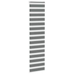 Store zèbre gris foncé largeur du tissu 50,9 cm polyester 
