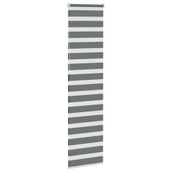 Store zèbre gris foncé largeur du tissu 50,9 cm polyester 