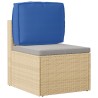 Coussin de palette pour dossier Bleu Royal 50x40x12 cm en tissu Oxford 