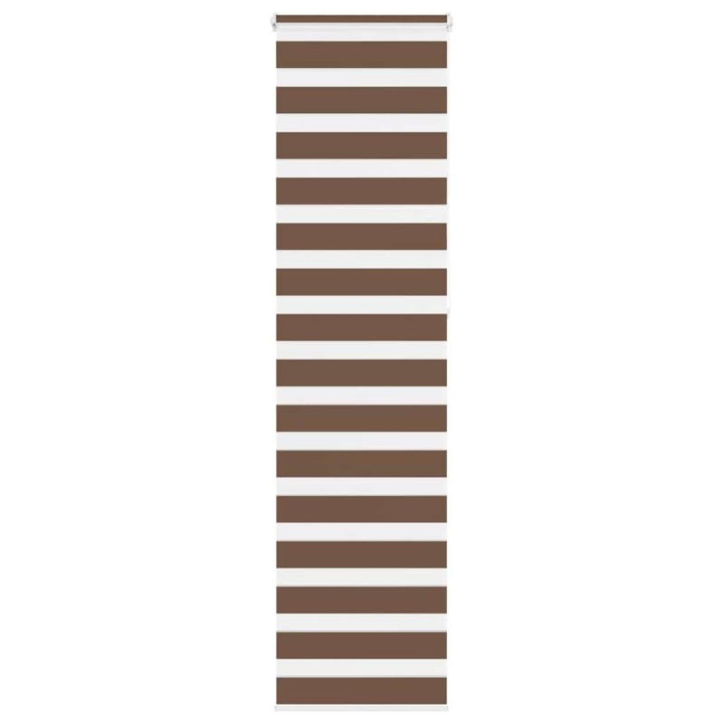 Store zèbre marron 55x230 cm largeur du tissu 50,9 cm polyester 