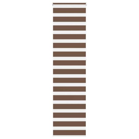 Store zèbre marron 55x230 cm largeur du tissu 50,9 cm polyester 