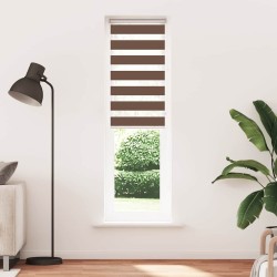 Store zèbre marron 55x230 cm largeur du tissu 50,9 cm polyester 