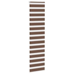 Store zèbre marron 55x230 cm largeur du tissu 50,9 cm polyester 