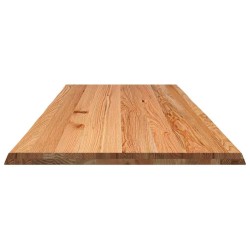 Dessus de table marron clair bois chêne massif rectangulaire 