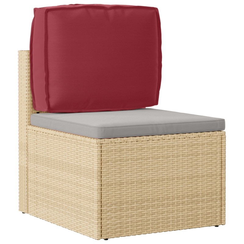 Coussin de Palette pour Dossier Rouge Vin 50x40x12 cm Tissu Oxford 