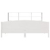 Lit bibliothèque sans matelas blanc 180x200 cm bois pin massif 