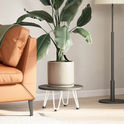 Pieds en épingle à cheveux pour table basse 4 pièces Blanc 20 cm Acier massif 