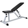 Banc d'entraînement avec jeu d'haltères 60,5 kg 
