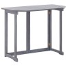Ensemble de bistro 2 pcs Bois d'acacia solide Gris 