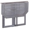 Ensemble de bistro 2 pcs Bois d'acacia solide Gris 