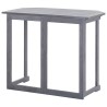 Ensemble de bistro 2 pcs Bois d'acacia solide Gris 