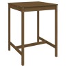 Ensemble de bar de jardin 5 pcs marron miel bois de pin massif 