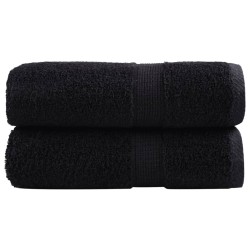 Serviettes de visage de qualité supérieure SOLUND 2 pcs noir 