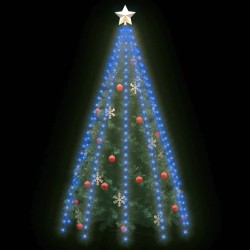 Guirlande lumineuse d'arbre de Noël 300 LED Bleu 300 cm 