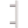Poignées d'armoire 20 pcs argenté 64 mm acier inoxydable 