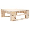 Salon de jardin palette 4pcs avec coussins Bois de pin imprégné 