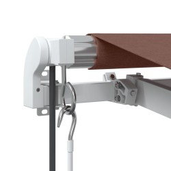 Auvent rétractable automatique marron 400x350 cm 