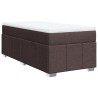 Sommier à lattes de lit avec matelas Marron foncé 80x200 cm 