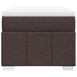Sommier à lattes de lit avec matelas Marron foncé 80x200 cm 