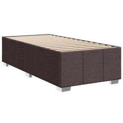 Sommier à lattes de lit avec matelas Marron foncé 80x200 cm 