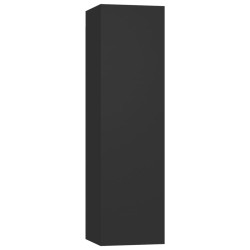 Ensemble de meuble TV 7 pcs Noir Bois d'ingénierie 