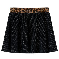 Jupe pour enfants avec ceinture léopard noir 140 