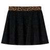 Jupe pour enfants avec ceinture léopard noir 140 
