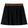Jupe pour enfants avec ceinture léopard noir 140 