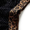Jupe pour enfants avec ceinture léopard noir 140 