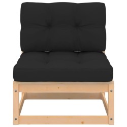 Salon de jardin 5 pcs avec coussins Bois de pin massif 