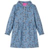 Robe pour enfants à manches longues bleu essence 140 