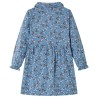 Robe pour enfants à manches longues bleu essence 140 