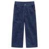 Pantalons pour enfants velours côtelé bleu marine 92 