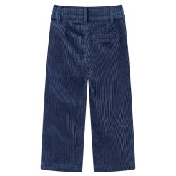Pantalons pour enfants velours côtelé bleu marine 92 